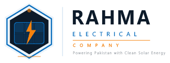 Rahma Electrical Company Logo White